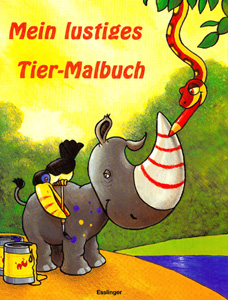 Mein lustiges Tier-Malbuch